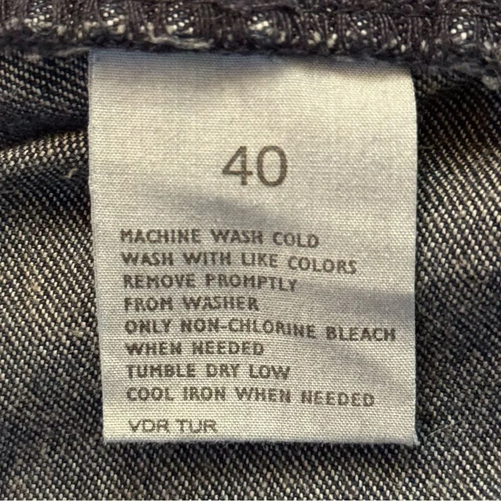 NWT Nautica Dark Blue Big Baggy Jean Shorts size 40
